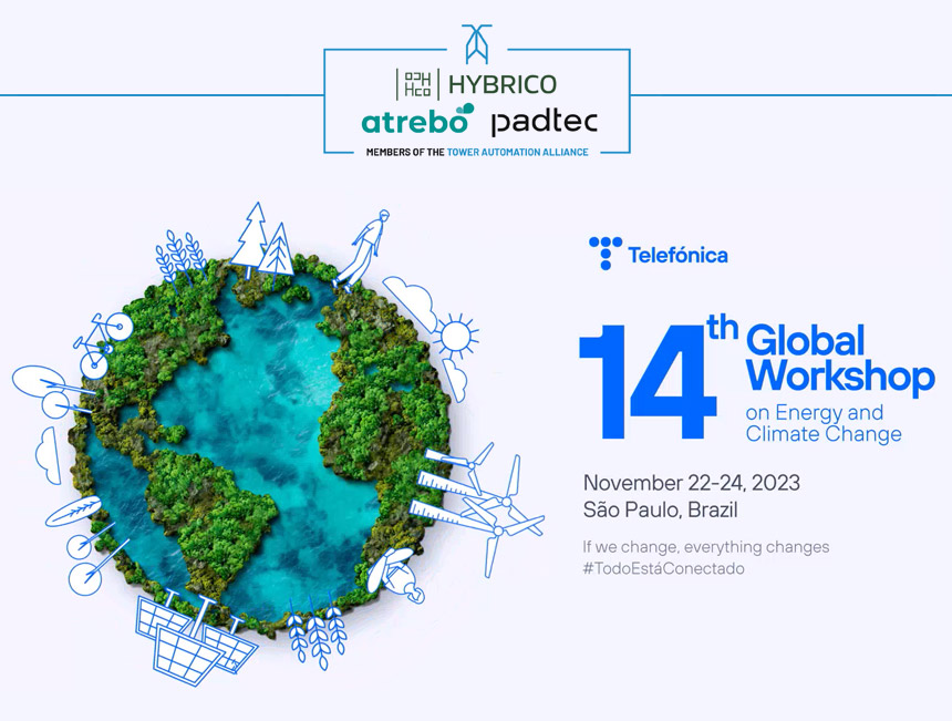 Atrebo, member of the Tower Automation Alliance, Gold sponsor of Telefónica’s 14th Global Workshop on Energy and Climate Change